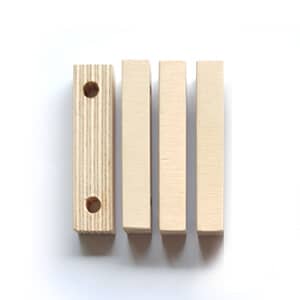 Short wooden arms for the DIY Construction Kit
